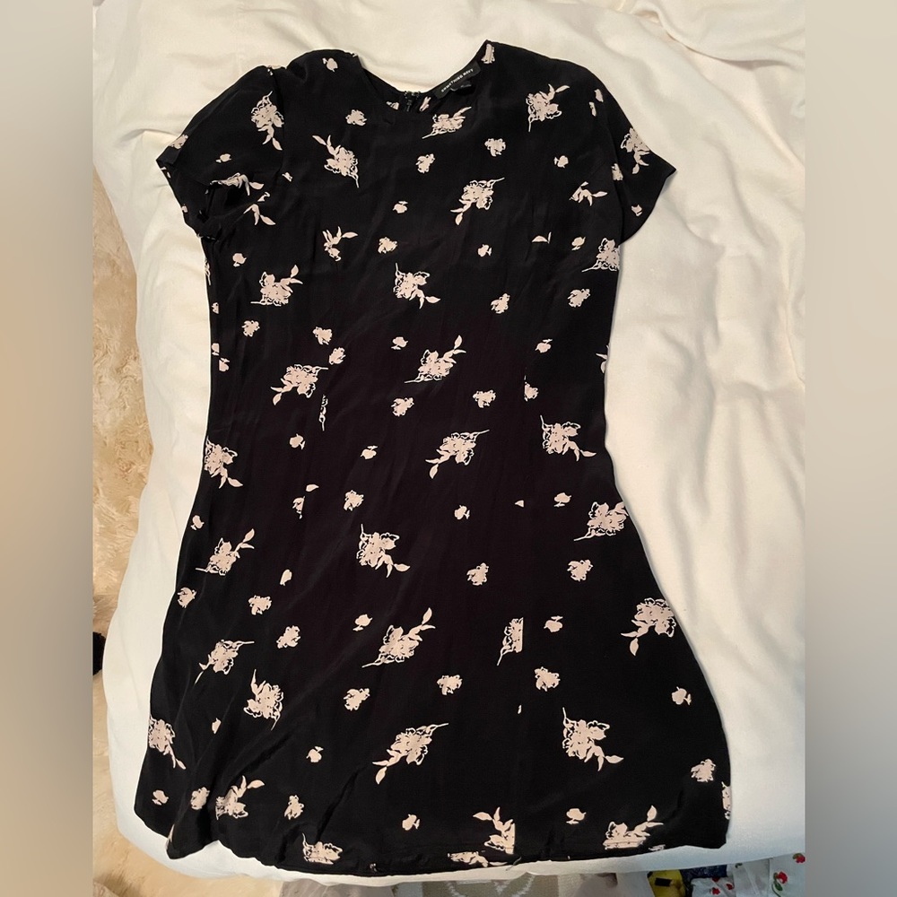 Something Navy Silky T shirt Dress